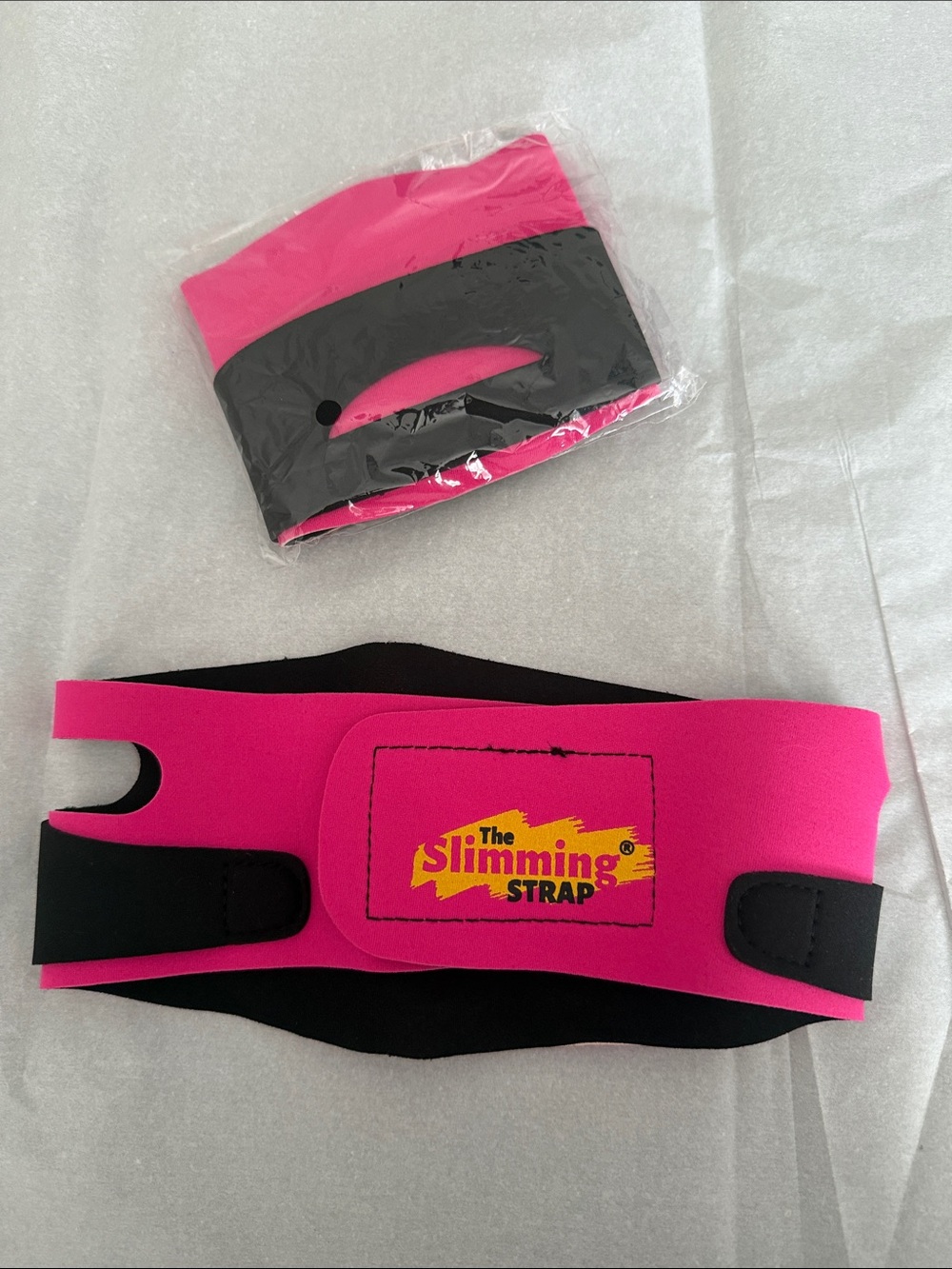 The Slimming Strap Hot Pink Neoprene Chin Wrap - Picture 2 of 5
